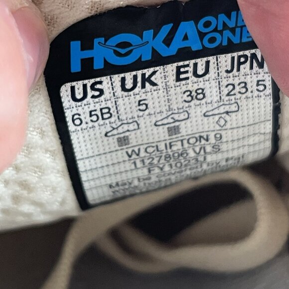 Hoka One One Clifton 9 Women Size 6.5 Running Shoes Sneakers - Picture 9 of 9